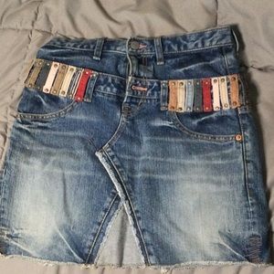vintage denim skirt